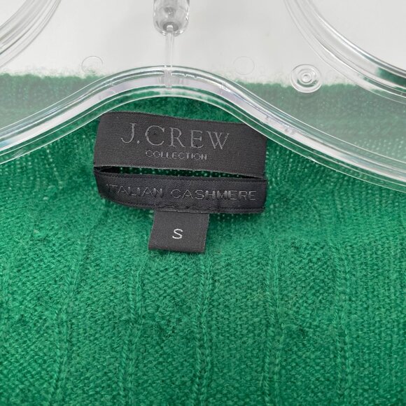 J.Crew 100% Cashmere Cable-knit Sweater - Green, Size S - Picture 2 of 3